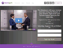 Tablet Screenshot of myneurogym.com